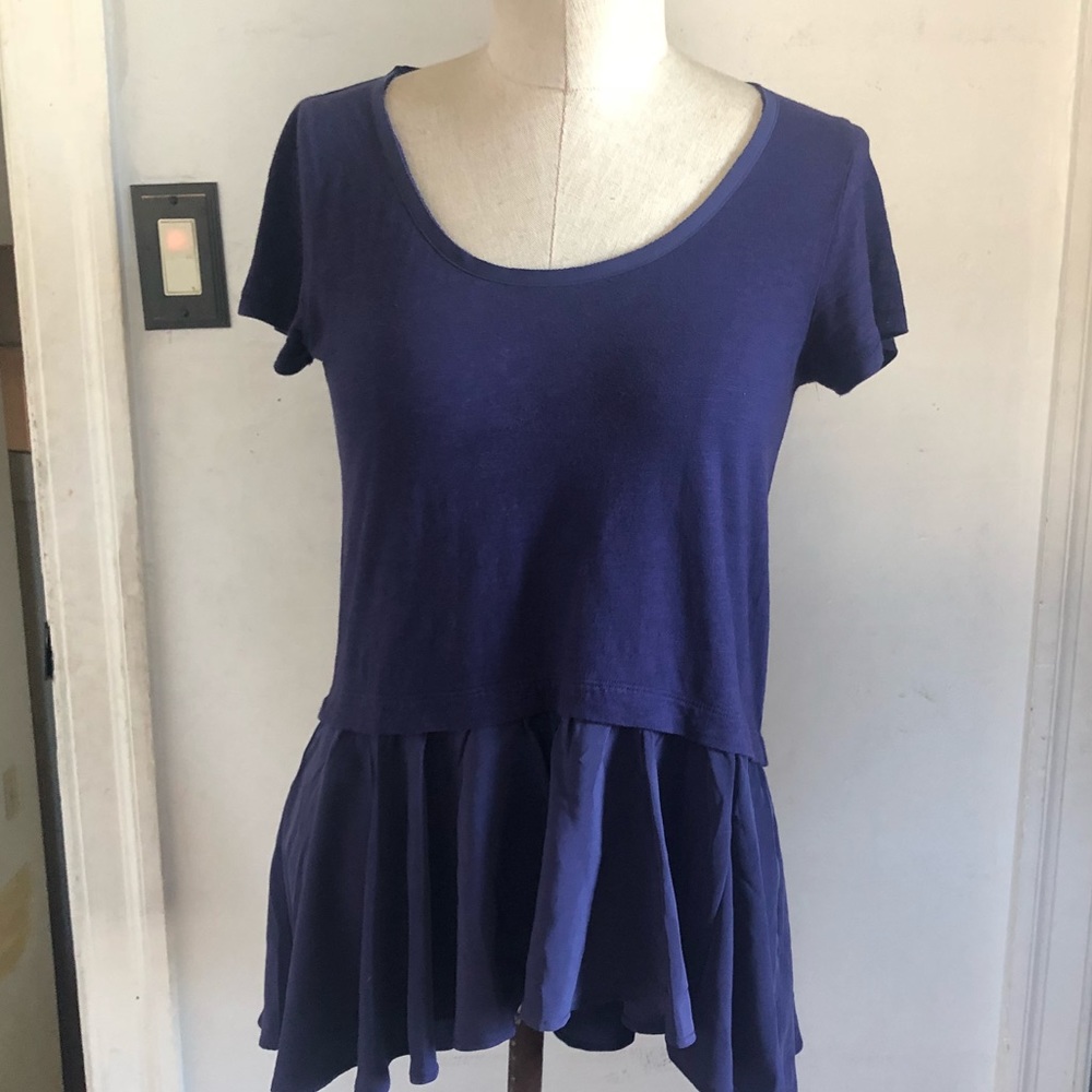 Anthropologie purple top Sz S